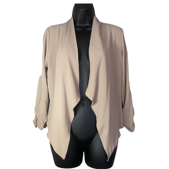 Active USA Tan Thin Symmetrical Sides Blazer - Picture 1 of 9